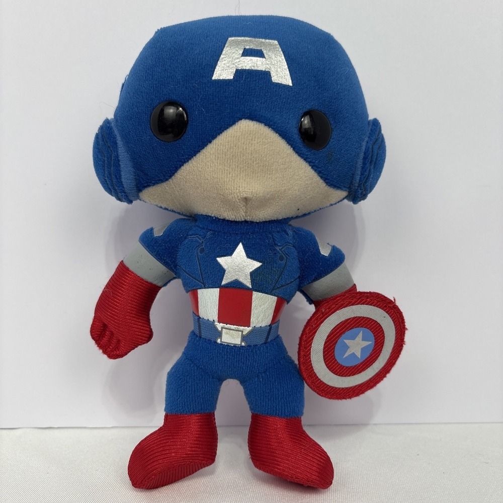 2011 Funko Marvel Universe Plushies The Avengers 8" Captain America Plush